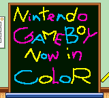 GameBoy Color Carrying Case title screen for GameBoy Color